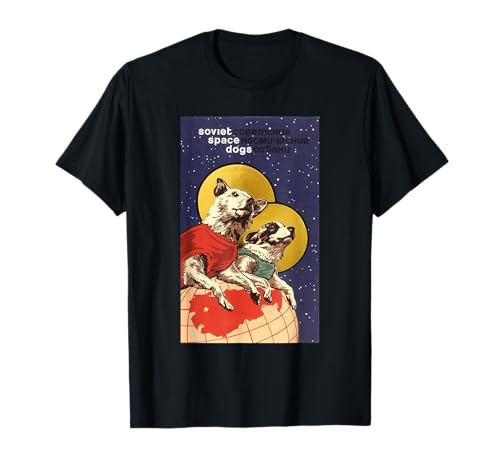 Sowjetische Weltraumhunde der UdSSR CCCP Belka und Strelka T-Shirt