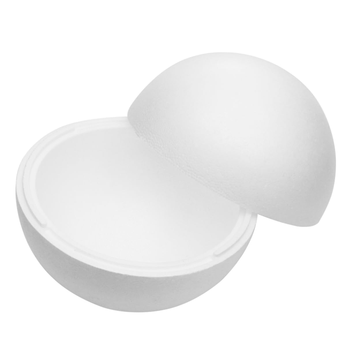 PRETYZOOM Large Polystyrene Hollow Balls 15 Inch Foam Craft Spheres for DIY Wedding Party and Festival Decorations