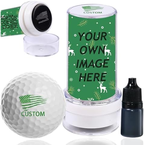 Yobbai Custom Golf Ball Stamps with Personalized Name Graphics, Reusable Golf Stamper Markers to Identify Golf Balls, Nice Golfer Gift Golf Accessories (Create Your Own) Cover