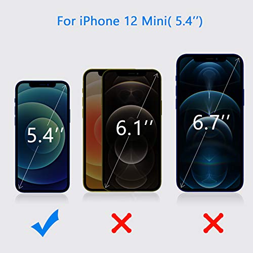 Yootech [4 Pack] Screen Protector Compatible with iPhone 12 Mini,Tempered Glass Screen Protector Compatible with iPhone 12 Mini 2020[Anti-Scratch][Bubble Free][Case-friendly],5.4-Inch - Thumbnail 6