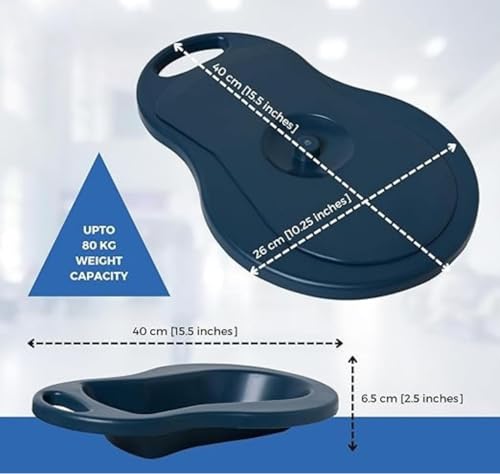 Image of Unisex Plastic Bedpan with Lid | Durable Polypropylene Bed Pan for Men & Women | Portable, Easy to Clean, Lightweight & Reusable Hospital Bedpan for Home, Elderly, and Patient Care
