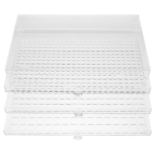 NIYANGLE �l�C���A�[�g���[�{�b�N�X 3�i�����o���t�������A�N�������C���X�g�[���{�b�N�X ���������[�\�ȃf�X�N�g�b�v�I�[�K�i�C�U�[ ��