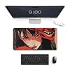 Large Mouse Pad Gaming Mousepad Japanese Female Samurai Anime Girl Cool Desk Mat Big Mousepad Extended Keyboard Computer Pad Office Desk Organizers and Accessories 30x60cm, Style