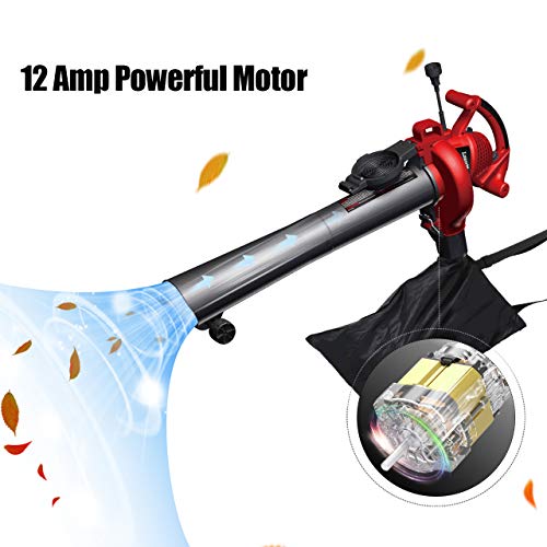 image for LawnMaster Red Edition BV1210E 1201 Electric Blower Vacuum Mulcher 12 