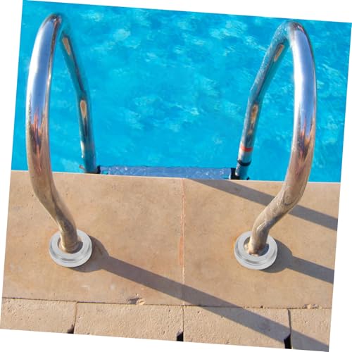 Cubiertas para escalera de piscina de acero inoxidable 4 pcs miniatura 4