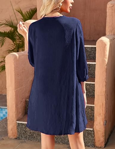 Image of Yekaty Kimonos for Women Lightweight Summer Cardigan Loose Beach Cover Up
