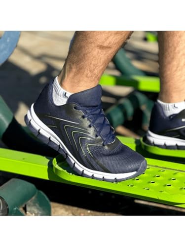Tênis Esportivo Olimpico Masculino Leveza E Conforto Macio (Azul Marinho, BR, Adulto, Numérico, 43)