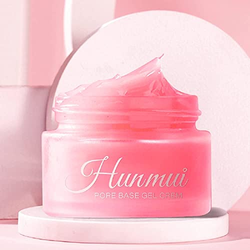 Hunmui Face Primer,Remove Oils Isolating Pore Light Weight Primer Natural Make Up To Flawless Face Firming Moisturizers,Pore Base Gel Cream Cover Pores Water Embellish Skin Silky Finish Primer