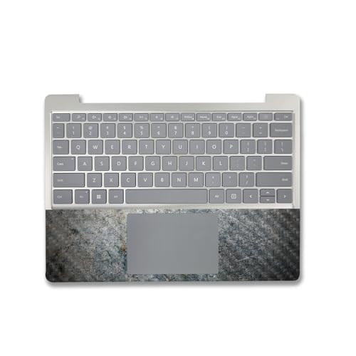 Image of MightySkins Carbon Fiber Skin Compatible with Microsoft Surface Laptop Go 3 (2023) Full Wrap Kit - Shadow Concrete | Protective, Durable Textured Carbon Fiber Finish | Easy to Apply | Made in The USA