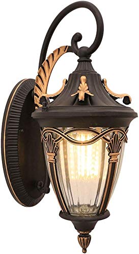 Lampe murale extérieure européenne étanche et antirouille pour éclairage d'escalier chic