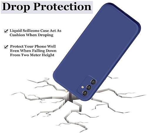 Image of A rtistque Liquid Silicone Back Cover Case for Samsung Galaxy M34 5G / F34 5G Shockproof TPU Soft Flexible with Camera Protection - Blue