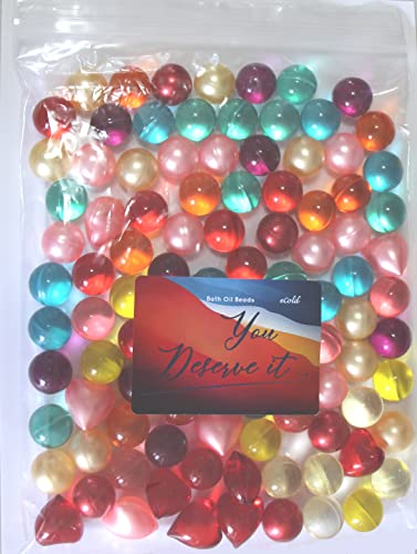 Bath Oil Beads Pearls Mixed Colors Pack of 100