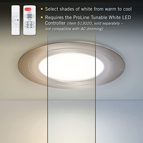 Image of Armacost Lighting PureVue Dimmable LED Undercabinet Puck Light, CCT 2700K - 5000K, Brushed Steel 273411