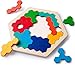 Hölzernes Sechseck Puzzle Form Block Tangram Denkaufgabe Spielzeug Geometrie Logik IQ Spiel Montessori Pädagogisches Geschenk für alle Altersgruppen Herausforderung