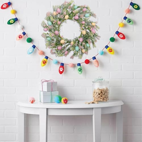 Couronne de fleurs de Pâques durable en brindilles mélangées