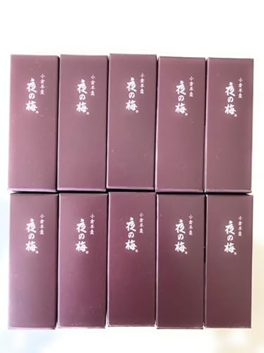 【とらや】小型羊羹夜の梅(小倉羊羹)×10本 紙袋付(箱なし)サイズ 7.9×2.8×2.0p 重さ50g