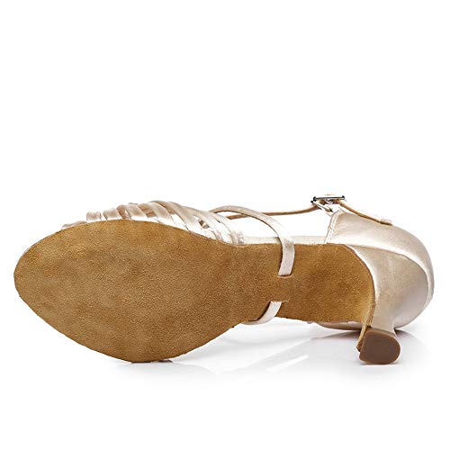 HROYL Scarpe da Ballo Donna Salsa con Annodato