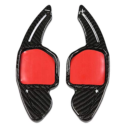 EBTOOLS Shift Paddle Leva del cambio al volante Volante Shifter Extension Shift Paddle Prolunga Cambio Paddle Fibra di carbonio 2 pezzi per Audi A3 S3 RS3 type 8P 8PA A4 S4 RS4 type 8K B8 adatto per