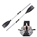 Pesoncarl Kayak Paddle 2Pcs 126cm Aluminum Alloy Detachable Adjustable Portable Canoe Paddle Thicken Lightweight Kayak Paddles 2 Pack for Inflatable Boat Oar, Paddles