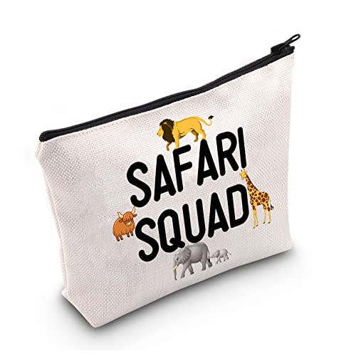 LEVLO Safari Squad Makeup Bag African Safari Trip...