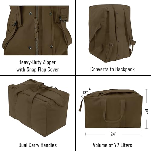 Rothco 3125: Tactical Canvas Cargo Bag/Backpack - Image 5