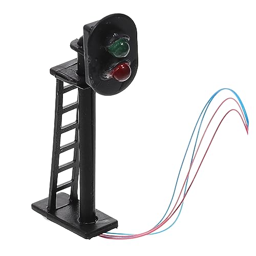 ERINGOGO Miniature Traffic Light Model for Sand Table Landscaping Realistic Signal Model for Scenery Decoration Present for Miniature Garden Enthusiasts Lightweight and Easy