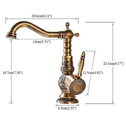 Robinets d'évier de cuisine mitigeur eau chaude froide Style C