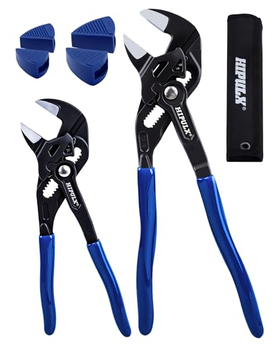 HIPULX 7 & 10-Inch Pliers Wrench with 4 Protective Covers