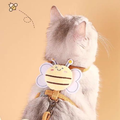 Cat Harness and Leash Set, Cat Harness Escape Proof, Rabbit Harness and Leash Set, Costumes for Cats and Bunny(A, Middle) - Image 6