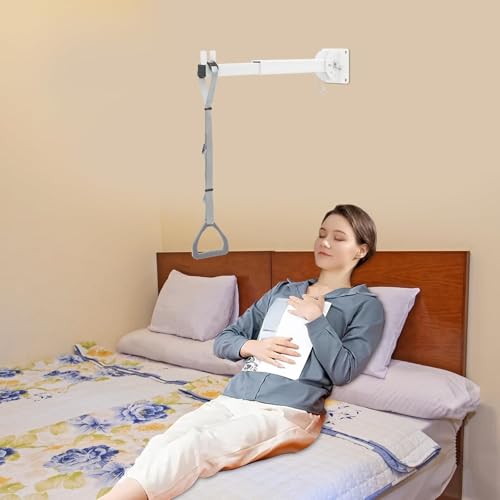 Barra de trapecio para cama de hospital para ancianos, ayuda de pie para levantar movilidad y transferencia, ayuda de pie de escalera para hospital y hogares de ancianos