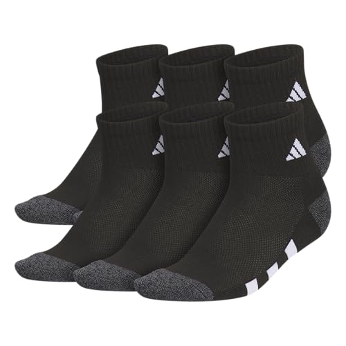 La Mejor Selección de Calcetines de deporte para Niño . 41 Calcetines deportivos acolchados (6 pares) para niños, niños y niñas, ajuste por encima del tobillo, tela duradera, Negro/Onix Gris/Blanco, Medium