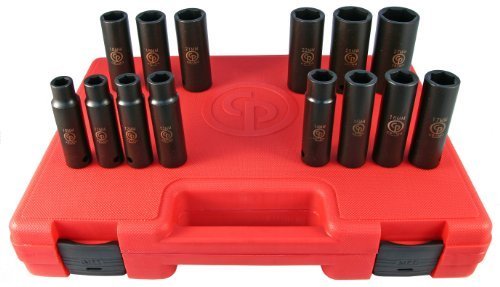 Chicago Pneumatic SS4114D 1/2" Drive 14 Piece Metric Deep Impact Socket Set by Chicago Pneumatic
