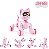 VEVOR Remote Control Robot Cat Toy, RC Cat Programmable Smart Interactive Robotic Pet for Kids with Touch Control, Walking Singing Dancing Robot Toy for 3 Years Old and Up, Boys and Girls