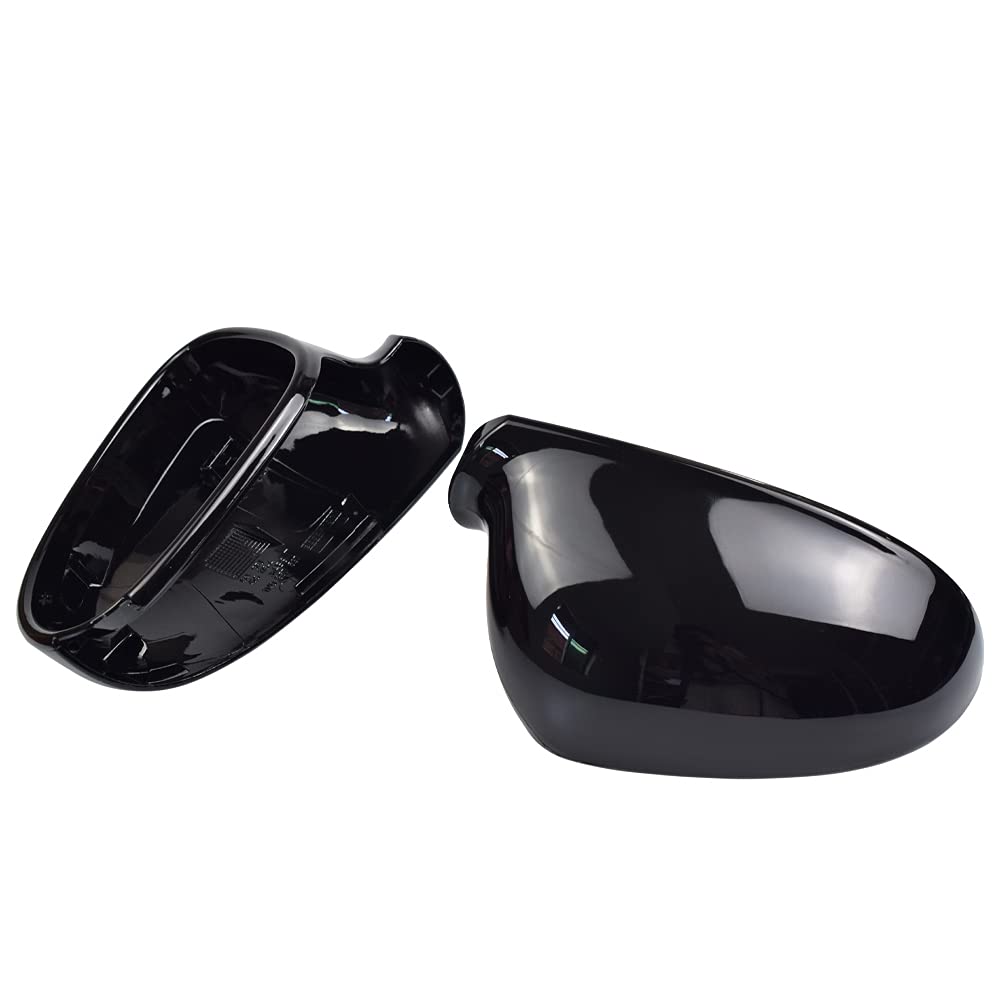Coperchio specchietto retrovisore per Vw Golf MK5 GTI Jetta 5 | Auto Sostituzione Nero Lucido Sinistro e Destro per Passat B6 B5.5 Sharan Golf Plus Variant EOS 2005-2007