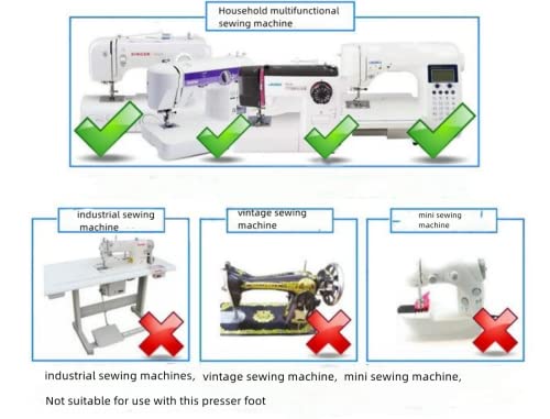 Image of Zipper Foot Fits All Low Shank Snap-On Singer Brother Babylock Euro-Pro Janome Kenmore White Juki New Home Simplicity Elna Etc Domestic Sewing Machines (Small Zipper Foot) (Pack of 2)