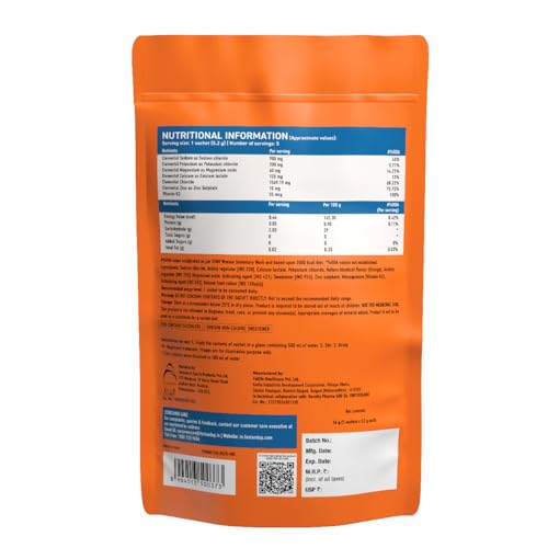 Image of Fast&Up Reload Salts | High Sodium Electrolyte Drink Mix | 900mg Sodium | Zero Sugar, Zero Calories| 5 Electrolytes - Potassium, Magnesium, Calcium & Chloride | Instant Hydration | Vegan, No Preservatives | (5 Sachets, Orange)