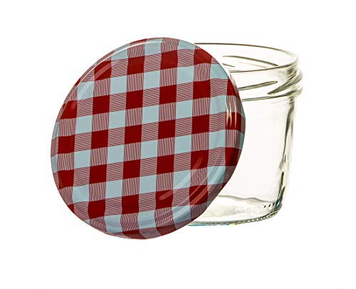BigDean 24x Marmeladengläser 230ml - Mini Einmachgläser TO 82 - Einweckgläser mit Schraub-Deckel - Einkochgläser klein - Made in Germany – Bild 5