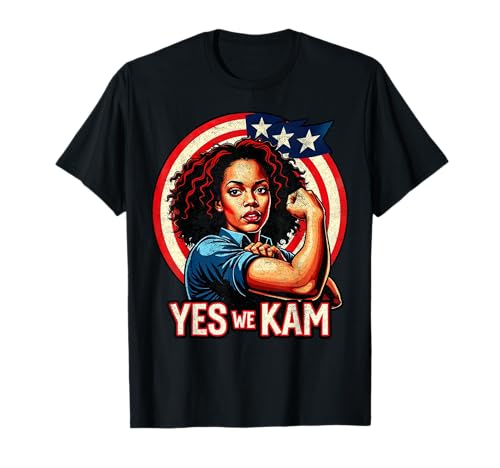 Feminismus Kamala Harris 2024 Yes We Kam Wahldemokraten T-Shirt
