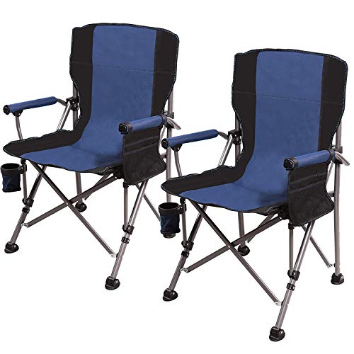 REDCAMP Folding Camping Chairs for Adults 330lbs, Portable Heavy Duty Camp Chair