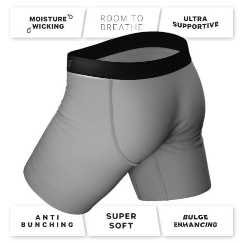 Shinesty Hammock Support Long Leg Boxer Briefs for Men | Underwear | 2 Pack 5