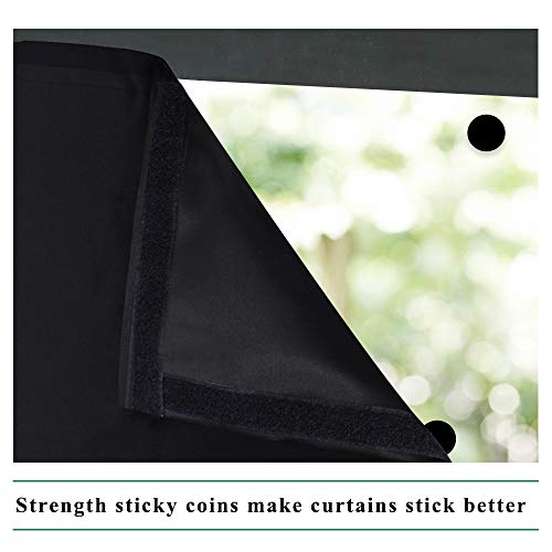 PONY DANCE Temporary Blackout Blinds for Travel Four-sided Sticker Caravan Curtain - Image 4