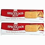 La Ricetta Original Speculoos Crunchy Biscuits 200g, 2 Pack, Fresh, Crunchy & Delicious, In Premier Life Store Box