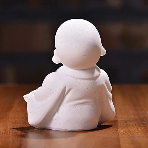 Amazon.co.jp: 弥勒仏像 かわいい僧侶像 砂岩 工芸品 ラブリー