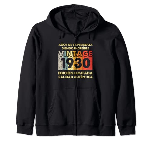 Vintage 1930 Años Cumpleaños Hombre Mujer Nacido En 1930 Sudadera con Capucha