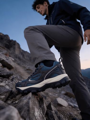 Image of Bacca Bucci x Discovery Trek 0.1 Men's Trekking & Trail Hiking Shoes | All-Terrain Outdoor Sneakers with Ortholite Eco Insole & Chunky Grip Sole