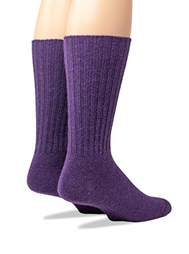 Image of WARRIOR ALPACA SOCKS - Ribbed Casual Everyday Alpaca Wool Crew Socks For Men And Women