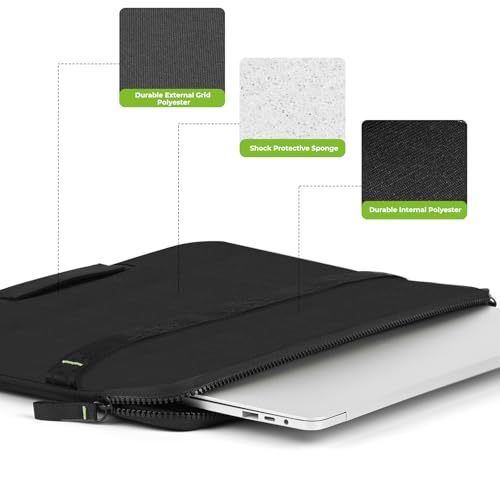 Acer 15.6-16 inch Laptop Sleeve Protective Briefcase Computer Bag-Black - image 3