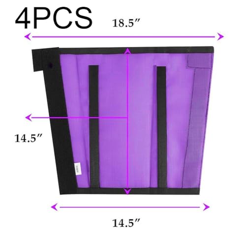 Botas de malla para caballos con proteccion transpirable antimoscas kit de 4 piezas 6