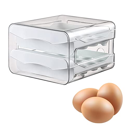 Porta-ovos para geladeira | Armazenamento de ovos e bandeja de ovos – Suporte de ovos para geladeira