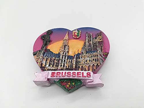 Imán De Nevera 3D De Recuerdo Bruselas Bélgica Imanes De Nevera 3D
